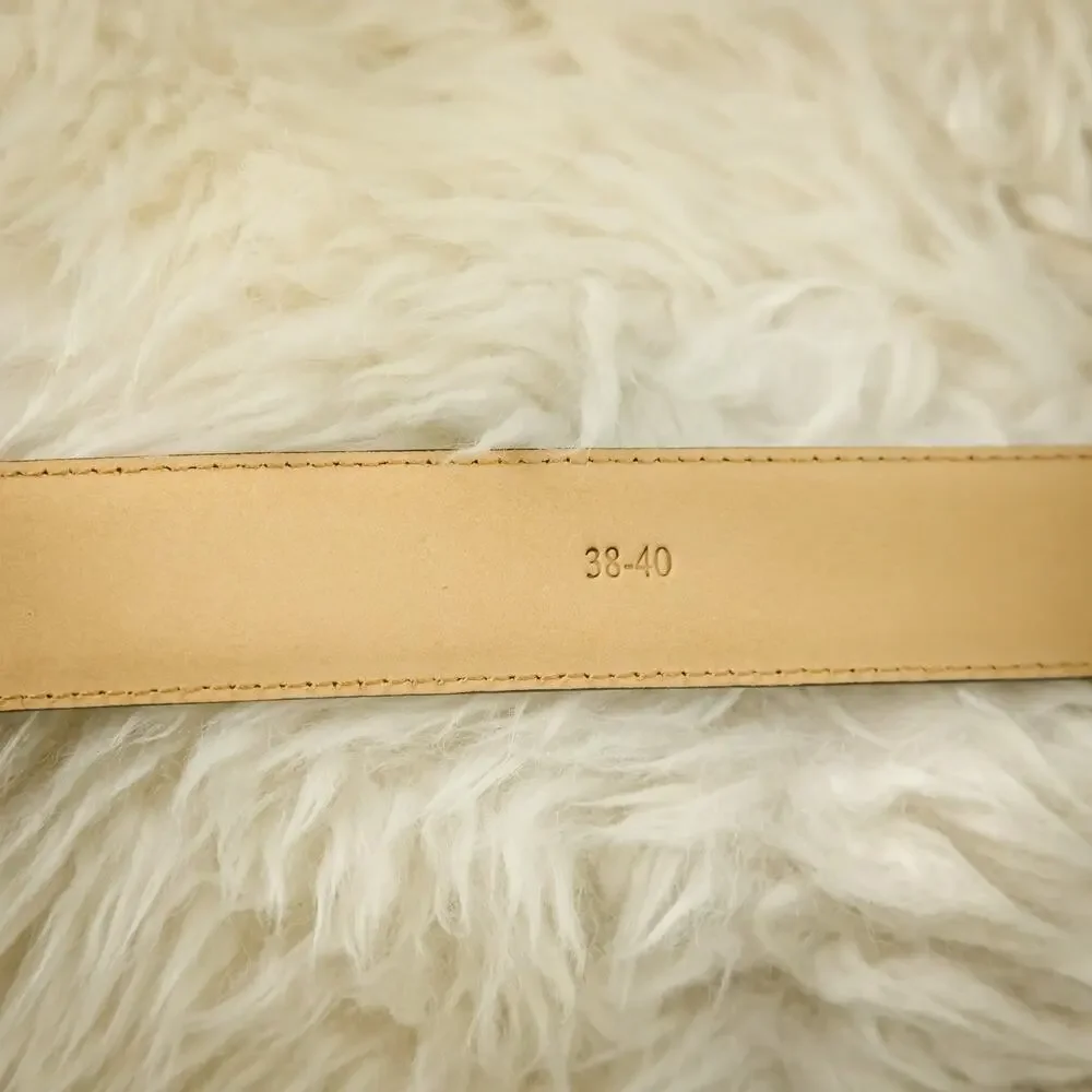 Charles Tyrwhitt Size 38-40 Brown Genuine Leather Buckle Adjustable Dress Belt